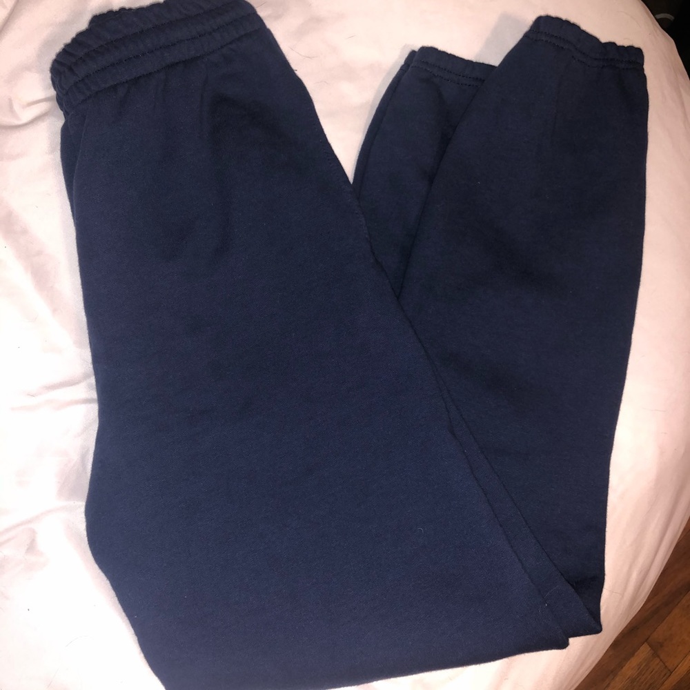 blue sweatpants